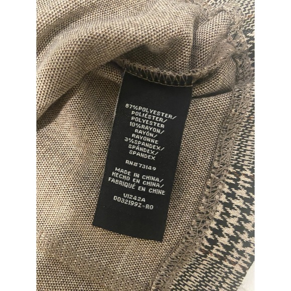 Dictionary Women's Plaid Button Down Dressy Vest Layering Career Top Size Small - Picture 6 of 10